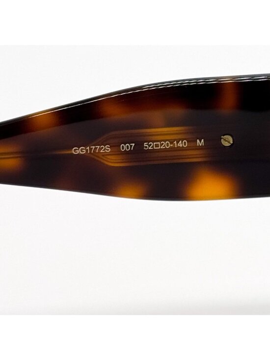 NEW GUCCI SUNGLASSES GG1772S 007 HAVANA SQUARE UNISEX GUCCI EYEWEAR main image 10